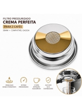 Filtro Gaggia 2 Cafes Pressurizado Crema Perfeita  P/ Gaggia Classic, Baby Class, Baby Twin, Classic E24  EVO P7 O2