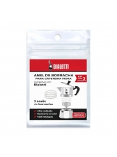 Kit 3 Borrachas de Vedação Originais Bialetti 2xic  Ø4,2 interno  Ø5,5 externo  – Importado da Itália P5 J7