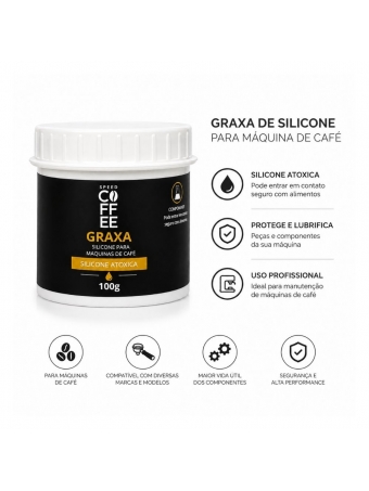 Graxa lubrificante atoxica 100g para maquinas de cafe