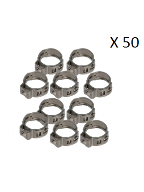 Abraçadeira orelha 9.5mm 50 unid